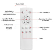52''Large blade ceiling fan Modern fan with Remote Control CF-5205