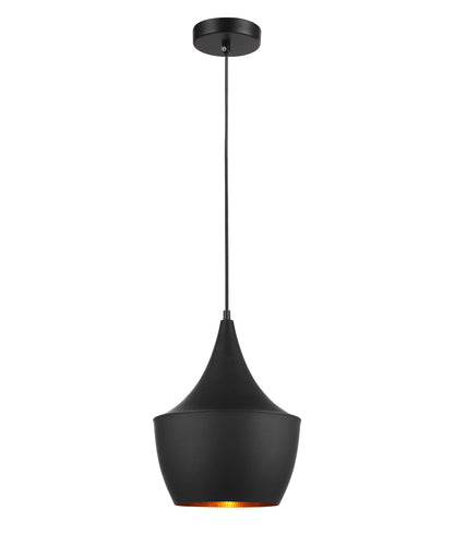 CAVIAR: Black Pendant Lights - Angled Bell - CLA Lighting