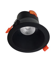 COMET: 9W LED Tri-CCT Dimmable Low Glare Recessed Downlights IP20/IP54 Front Face - Black - CLA Lighting