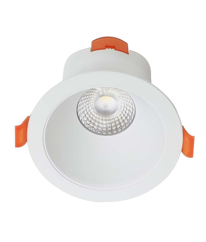 COMET: 9W LED Tri-CCT Dimmable Low Glare Recessed Downlights IP20/IP54 Front Face - White - CLA Lighting