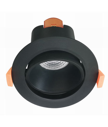 COMET: 9W LED Tri-CCT Dimmable Gimbal Low Glare Recessed Downlights IP20 - Black - CLA Lighting