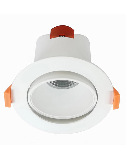 COMET: 9W LED Tri-CCT Dimmable Gimbal Low Glare Recessed Downlights IP20 - White - CLA Lighting