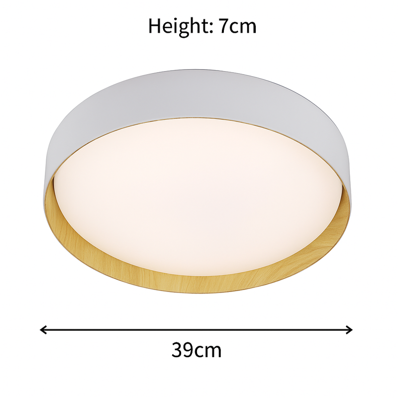 Astria 36W Tri-Colour Dimmable Ceiling Oyster Light - image 5
