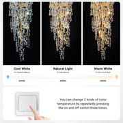 Crystal Branches Chandelier Luxury 20-Light Tree Branch Stair CL-CTC18