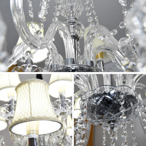Juliette 18-Light Crystal Chandelier with Shades – 100cm - image 2