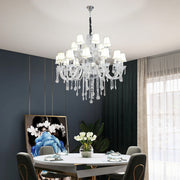 Juliette 18-Light Crystal Chandelier with Shades – 100cm - image 4