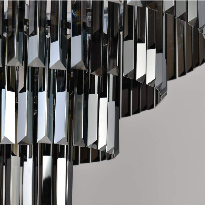 16 Light Crystal Chandelier K9 Smoke Luxury Light 3 Colors CL-CAKELSK