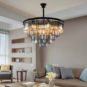 16 Light Crystal Chandelier K9 Smoke Luxury Light 3 Colors CL-CAKELSK