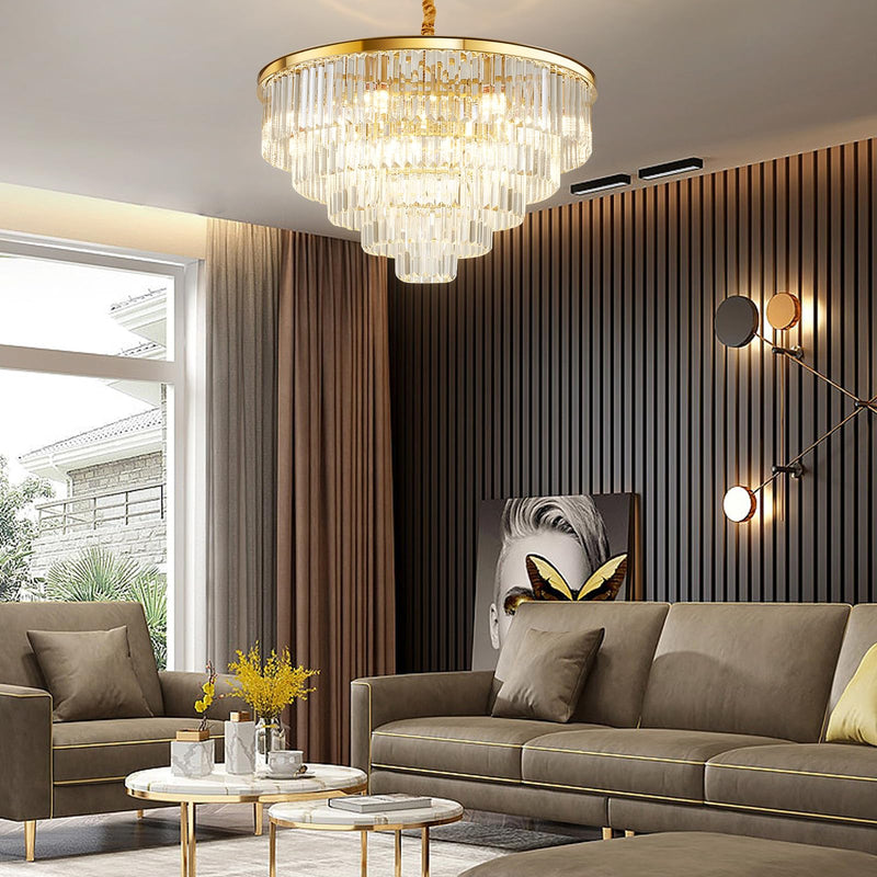16 Light Crystal Chandelier K9 Golden Luxury Light 3 Colors CL-CAKELB