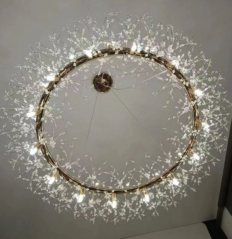 Firework Crystal Chandelier 20Light 80cm Modern Gold Chandelier CL-FWR