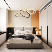 Macy 41W Tri-Colour Dimmable 2-Ring Crystal Pendant Light - image 16