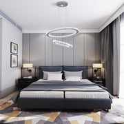 Macy 41W Tri-Colour Dimmable 2-Ring Crystal Pendant Light - image 13