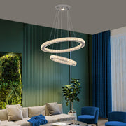 Macy 41W Tri-Colour Dimmable 2-Ring Crystal Pendant Light - image 17