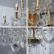 Amorette 12-Light Crystal Chandelier – 89cm – Gold Finish - image 3