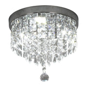 Celina 30W Tri-Colour Crystal Flush Mount Ceiling Light – 25cm