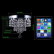 Celina 30W Tri-Colour Crystal Flush Mount Ceiling Light – 25cm - image 6