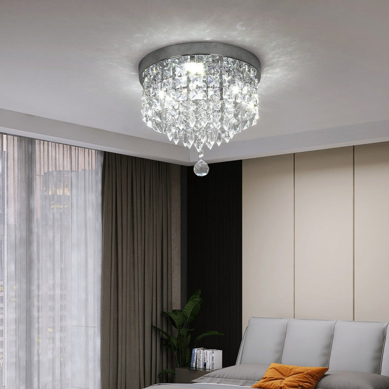 Celina 30W Tri-Colour Crystal Flush Mount Ceiling Light – 25cm - image 4