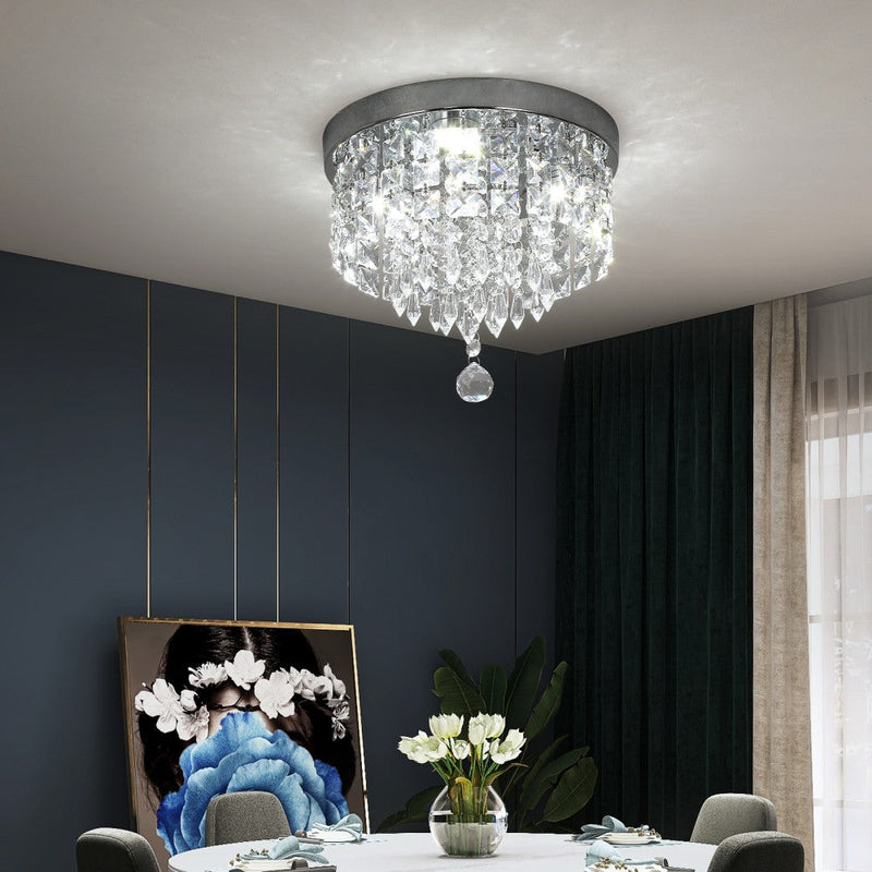 Celina 30W Tri-Colour Crystal Flush Mount Ceiling Light – 25cm - image 7