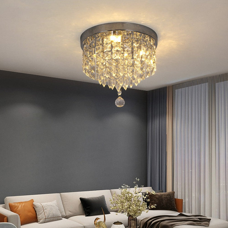 Celina 30W Tri-Colour Crystal Flush Mount Ceiling Light – 25cm - image 8