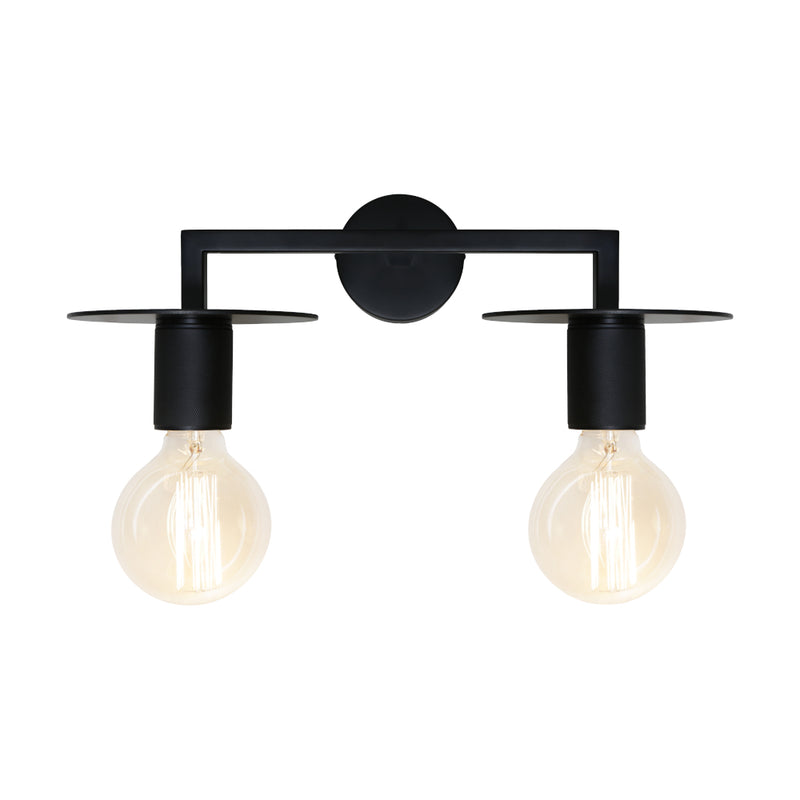 Cougar Lighting Inka 2LT Wall Light - INKA2WBLK