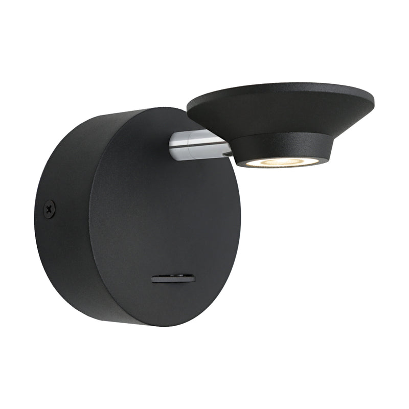 Cougar Lighting Jorn LED Wall Light Black - JORN1WLEDBLK
