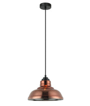 CLA Lighting LAMINA4 dome copper glass pendant light