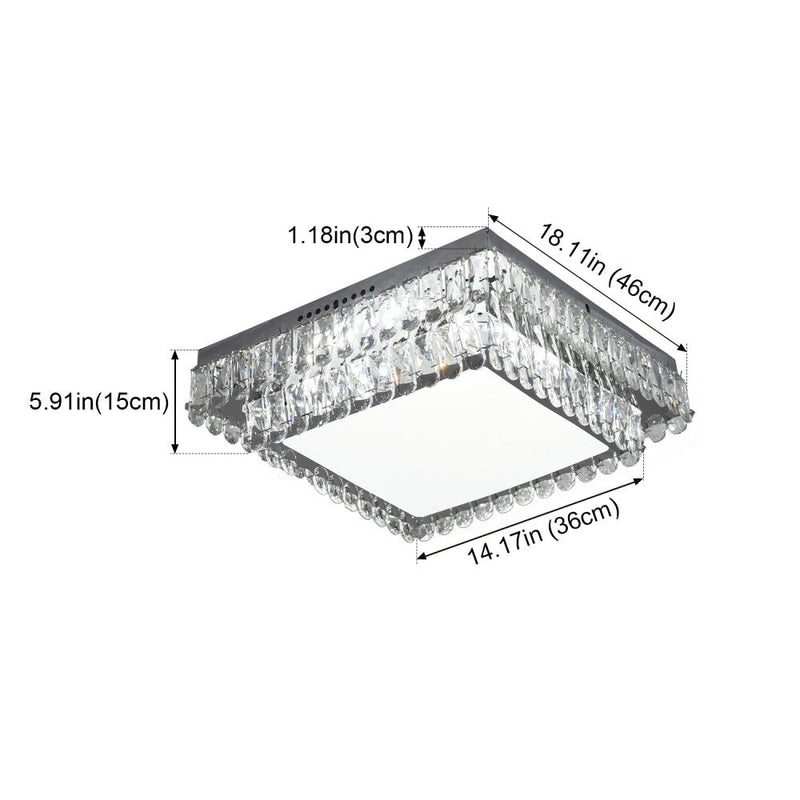 Cyrilla 60W Tri-Colour Dimmable Crystal Chandelier - image 7