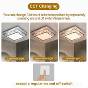 Cyrilla 60W Tri-Colour Dimmable Crystal Chandelier - image 5
