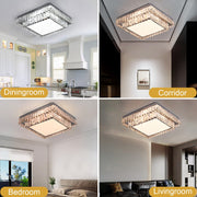 Cyrilla 60W Tri-Colour Dimmable Crystal Chandelier - image 8