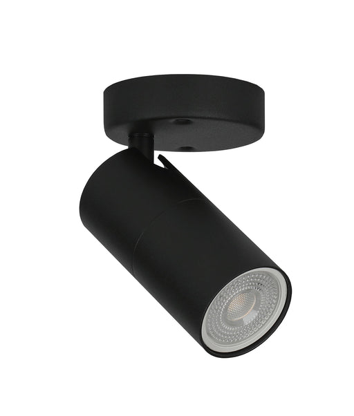 LENGAN: Interior Single Head Adjustable Round Base Spot Lights - Black - CLA Lighting