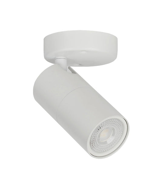 LENGAN: Interior Single Head Adjustable Round Base Spot Lights - White - CLA Lighting