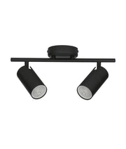 LENGAN: Interior Double Heads Adjustable Round Base Spot Lights - Black - CLA Lighting