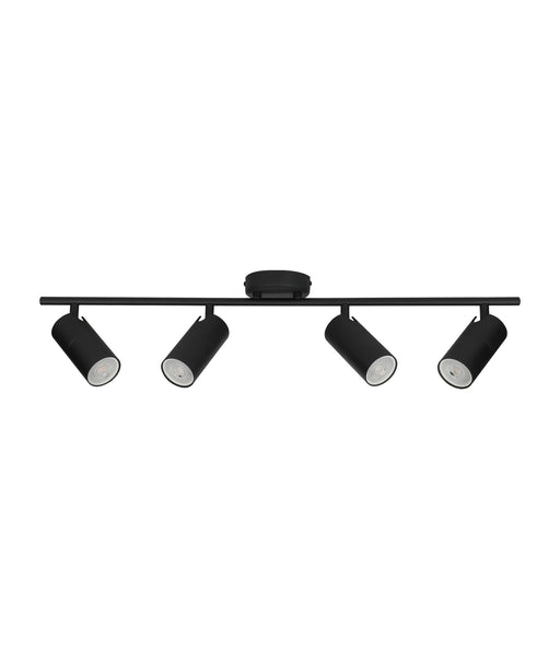 LENGAN: Interior Four Heads Adjustable Round Base Spot Lights - Black - CLA Lighting