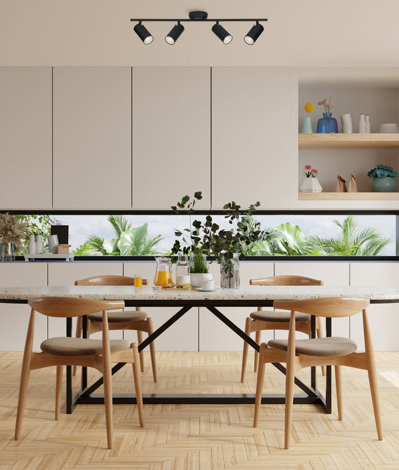 CLA Lighting LENGAN: Interior Four Heads Adjustable Round Base Spot Lights application image
