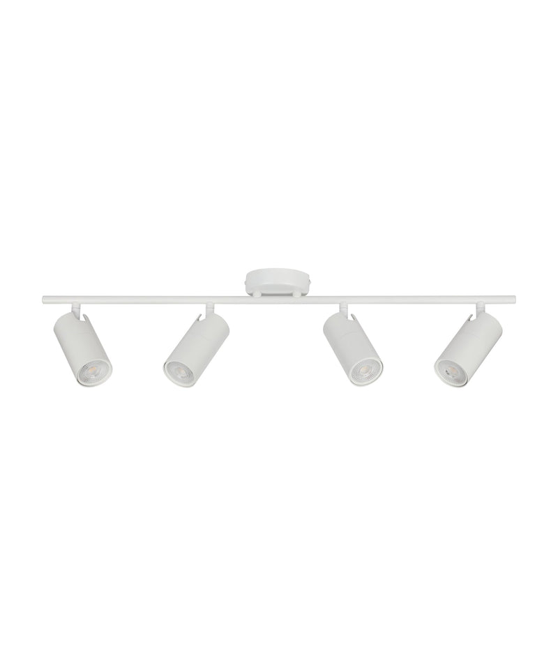 LENGAN: Interior Four Heads Adjustable Round Base Spot Lights - White - CLA Lighting