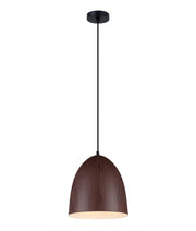 CLA Lighting LIGNA: Retro Replica Wood Pendant Lights - LIGNA03 Oblong Black Walnut