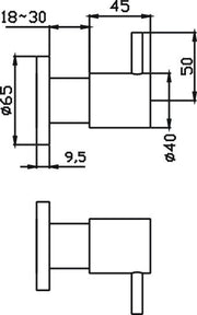Luxury Wall Top Assemblies (Brushed Nickel)