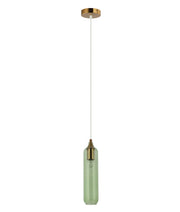 MANGA: Interior Glass Cylinder Pendant Lights - Green - CLA Lighting