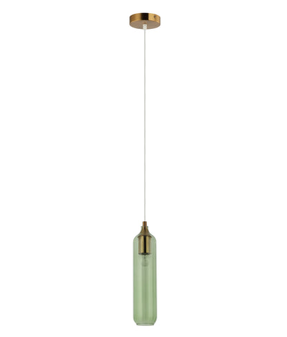 MANGA: Interior Glass Cylinder Pendant Lights - Green - CLA Lighting