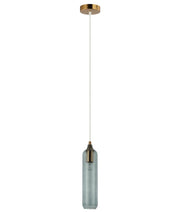 MANGA: Interior Glass Cylinder Pendant Lights - Blue - CLA Lighting
