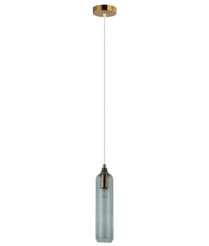 MANGA: Interior Glass Cylinder Pendant Lights - Blue - CLA Lighting