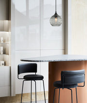 MARBRE smokey black pendant application image - CLA Lighting