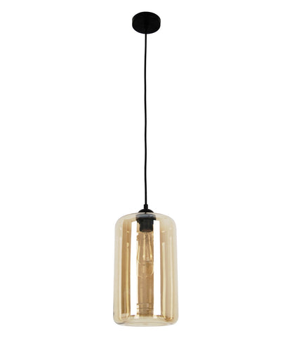 MASON Oblong pendant light - Amber Glass - CLA Lighting