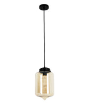 MASON Tipped Oblong pendant light - Amber Glass - CLA Lighting