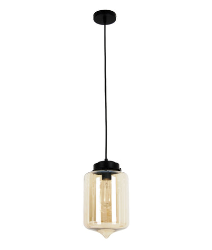 MASON Tipped Oblong pendant light - Amber Glass - CLA Lighting