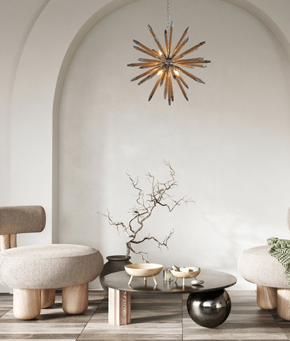 MAZZA natural rope pendant application image - CLA Lighting