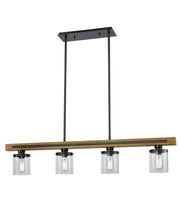 METI: Medieval Rustic Warm Chestnut Wood Pendant Lights - Bar - CLA Lighting