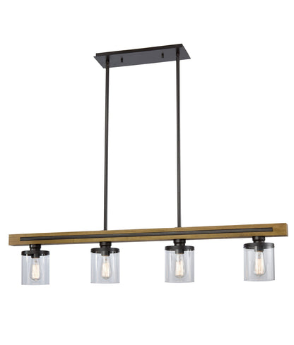 METI: Medieval Rustic Warm Chestnut Wood Pendant Lights - Bar - CLA Lighting