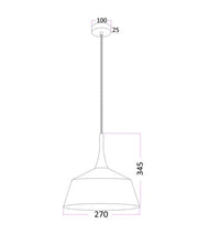 CLA Lighting NORDIC small pendant dimensions diagram