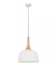 NORDIC Modern Scandinavian Angled Dome Pendant Light - Small / White - CLA Lighting
